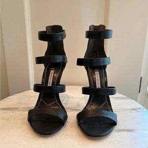 Charles David Black Strappy Heels